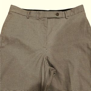 DKNY Women’s Houndstooth Beige/black Trousers, size 8, High Waist Dry Clean only